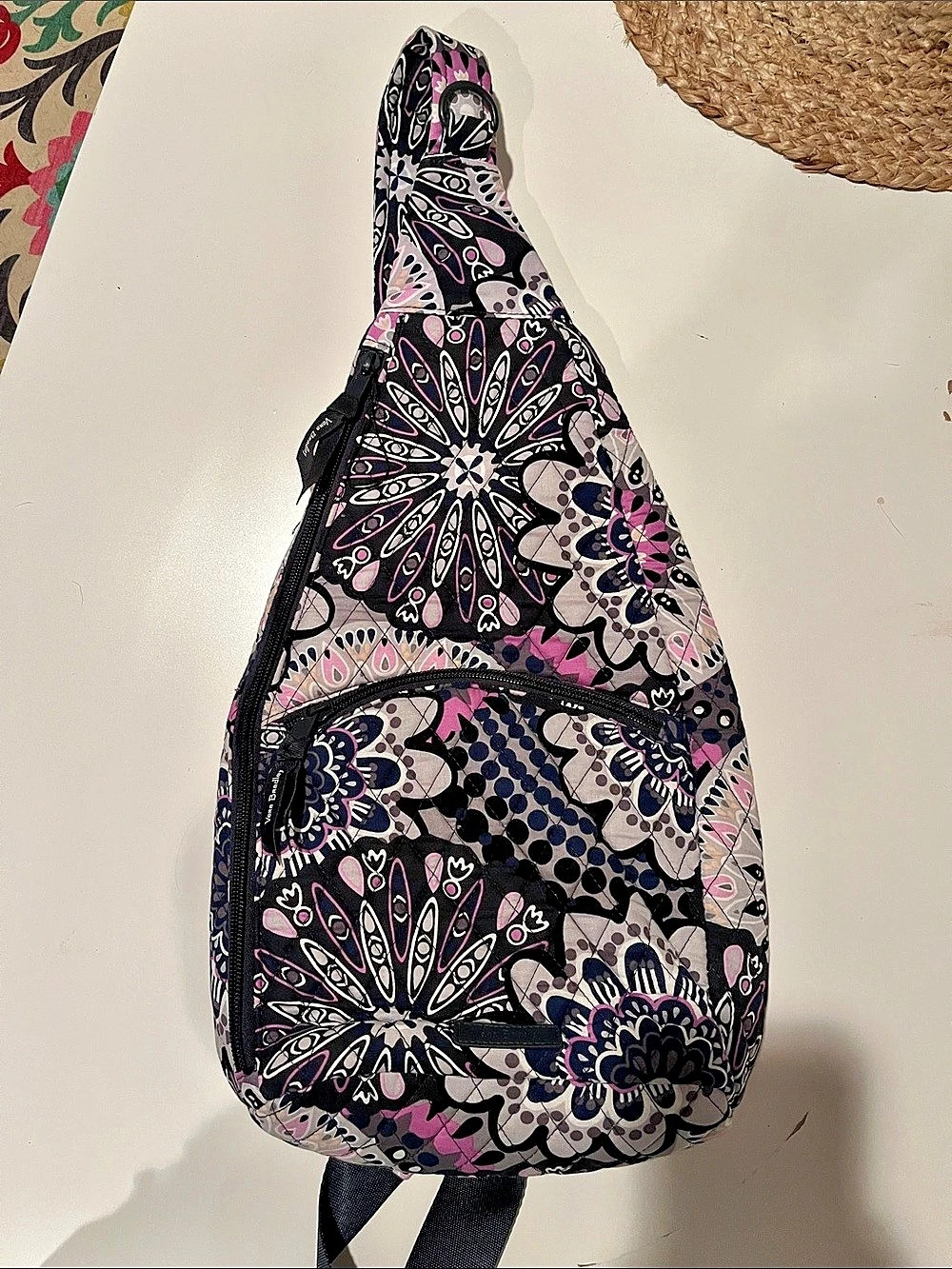 Vera Bradley ReActive Sling Backpack Purple & Black